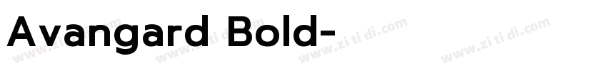 Avangard Bold字体转换